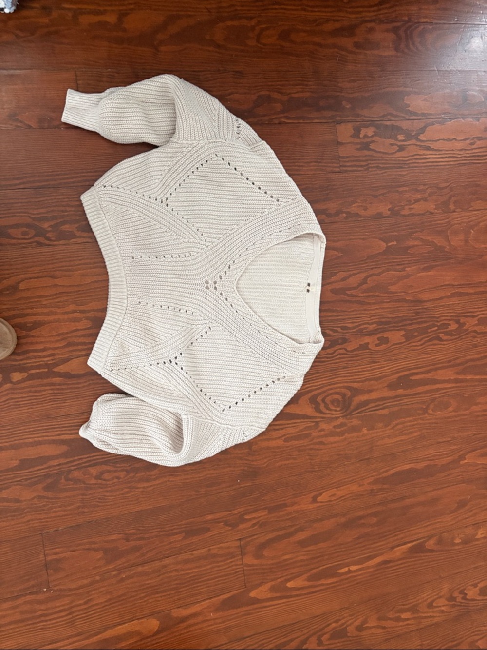 Free People Chunky Knit V-Neck slouchy Sweater